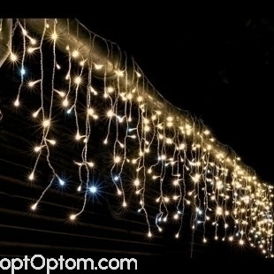 Новогодняя светодиодная гирлянда Бахрома 5 м оптом 