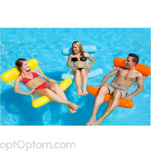 Надувной шезлонг для плавания Floating Bed 130 х 73 см оптом