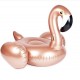 Надувной матрас золотистый фламинго 190х180 см оптом 