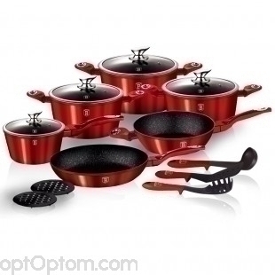Кухонный набор Berlinger house cookware set 15 предметов оптом