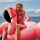 Надувной матрас розовый фламинго 150 х 105 см оптом 