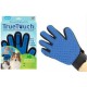 Массажная перчатка для вычесывая шерсти True Touch
