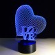 3D светильник в виде сердца CREATIVE Vizualization lamp оптом