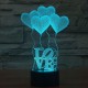 3D светильник в виде сердца CREATIVE Vizualization lamp оптом 