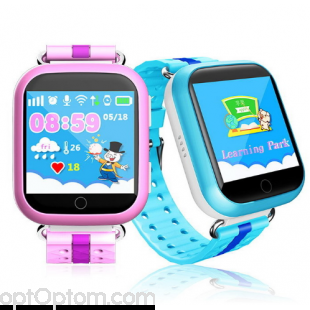 Водонепроницаемые детские умные часы с GPS Smart Baby Q100 оптом 