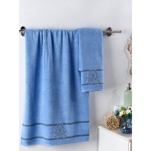 Комплект махровых полотенец с вышивкой DAVIN 50x90-70х140 см оптом