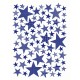 Плед хлопок "STARS" 130x170 см (голубой)