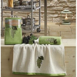 Кухонные полотенца махровые LEMON 45x65 1/2 Зеленый